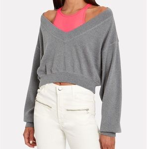 Alexander Wang Bi-Layer crop Sweater